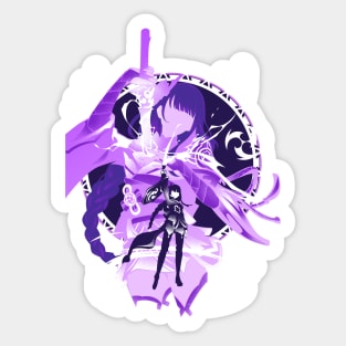 Electro Raiden Shogun Sticker
